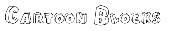 Cartoon Blocks font preview